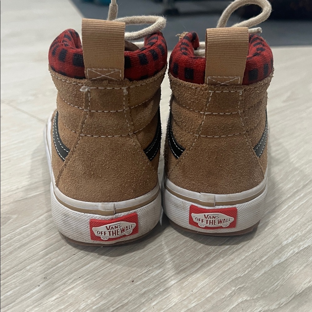 Vans Kids High-Top Sneakers - Tan and Black - Picture 5 of 6
